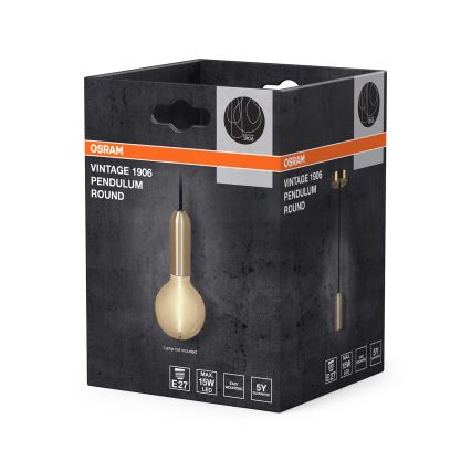 Osram - Voedingskabel PENDULUM ROUND 1xE27/15W/230V goudkleurig