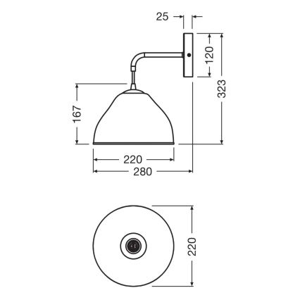 Osram - Wandlamp CAMEL BELL 1xE14/5,5W/230V