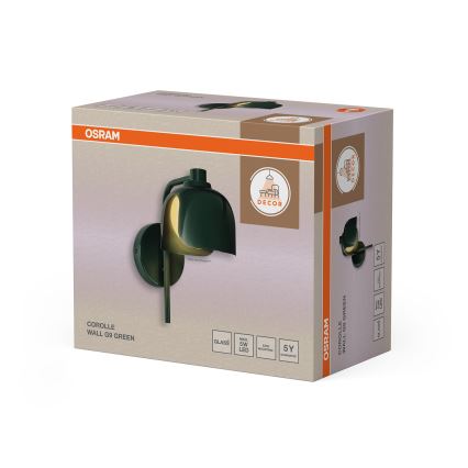 Osram - Wandlamp DECOR COROLLE 1xG9/20W/230V groen