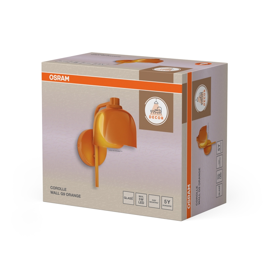 Osram - Wandlamp DECOR COROLLE 1xG9/20W/230V oranje
