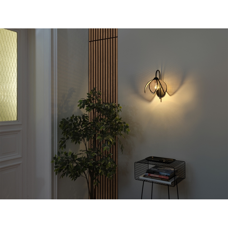 Osram - Wandlamp DECOR RATTAN 1xE27/15W/230V beige/zwart