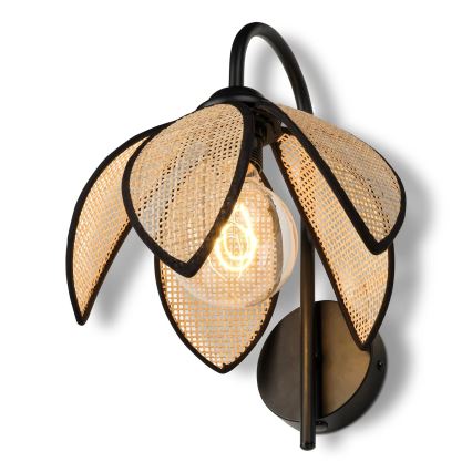 Osram - Wandlamp DECOR RATTAN 1xE27/15W/230V beige/zwart