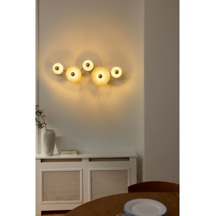 Osram - Wandlamp PLISSEE 5xE27/15W/230V antraciet