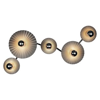 Osram - Wandlamp PLISSEE 5xE27/15W/230V antraciet