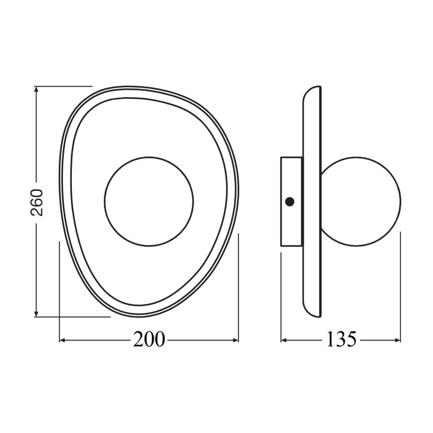 Osram - Wandlamp WOOD NEST 1xG9/5W/230V van rubberhout