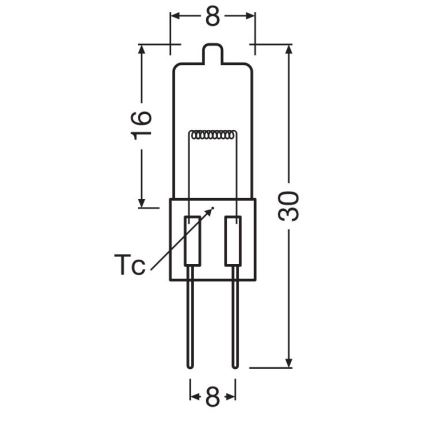 Ovenlamp HALOSTAR G4/20W/12V 2700K - Osram