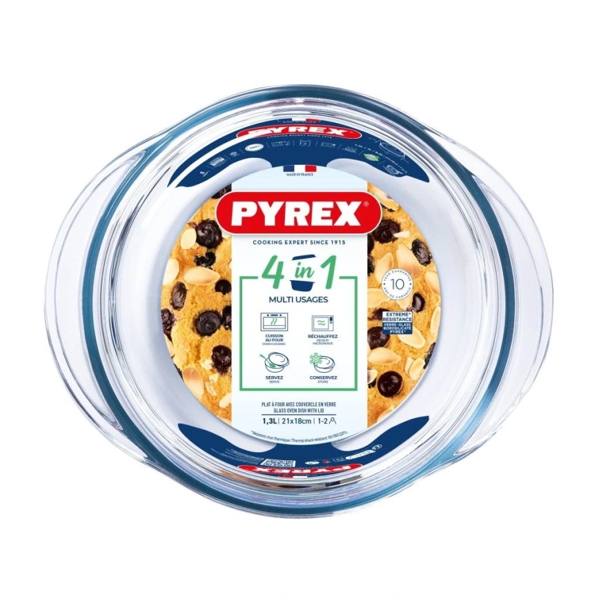 Ovenschaal met deksel PYREX 1,3 l