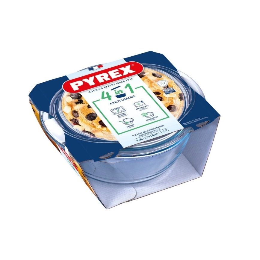 Ovenschaal met deksel PYREX 1,3 l