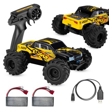 Overmax - RC-auto met afstandsbediening X-JOLT 1000 mAh zwart/geel