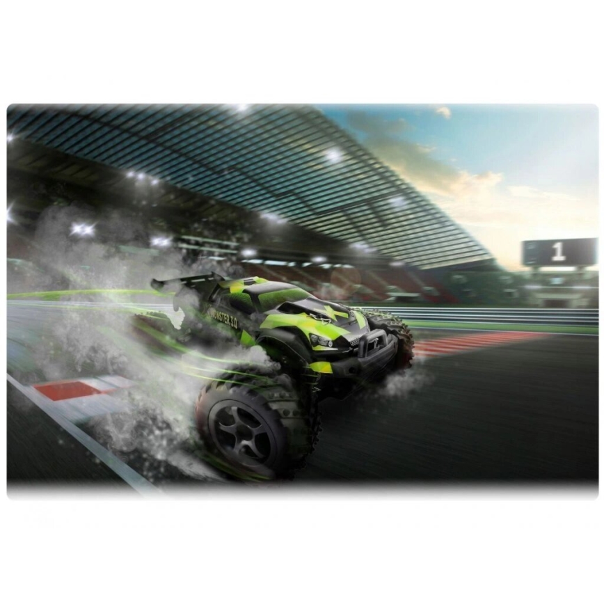 Overmax - RC-auto met afstandsbediening X-MONSTER 3.0 1700 mAh Zwart/Groen