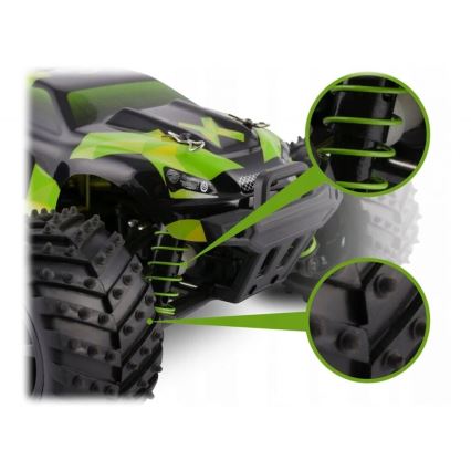 Overmax - RC-auto met afstandsbediening X-MONSTER 3.0 1700 mAh Zwart/Groen