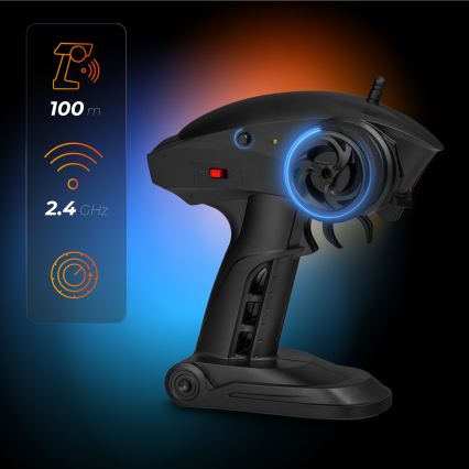 Overmax - RC-auto met afstandsbediening X-MONSTER 3.5 1700 mAh zwart/rood/groen