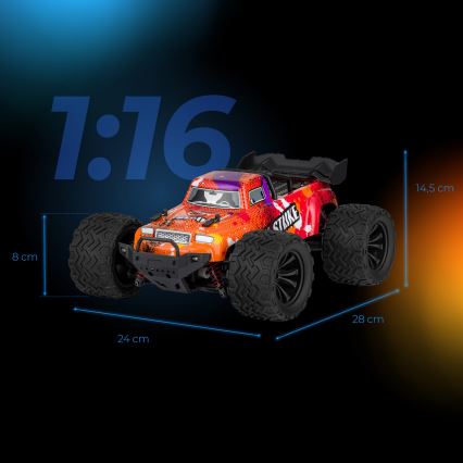Overmax - RC-auto met afstandsbediening X-STRIKE 3000 mAh zwart/oranje