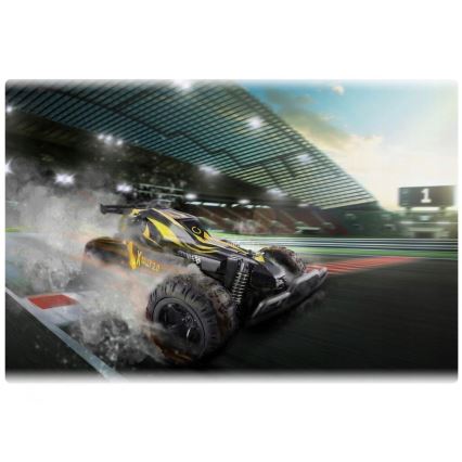 Overmax - RC-auto X-RALLY 2.0 met afstandsbediening, 1200 mAh, zwart/geel