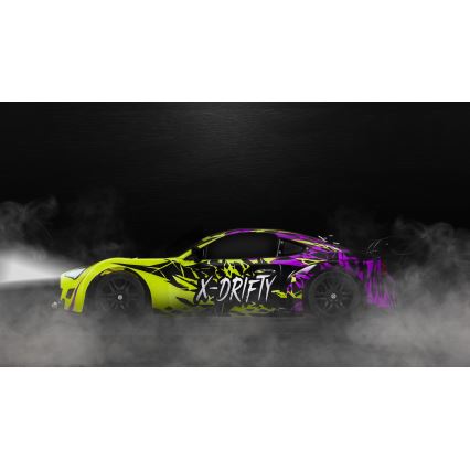 Overmax - RC-driftauto met afstandsbediening X-DRIFT 1000 mAh geel/paars