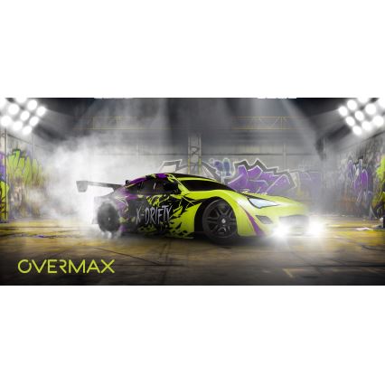 Overmax - RC-driftauto met afstandsbediening X-DRIFT 1000 mAh geel/paars