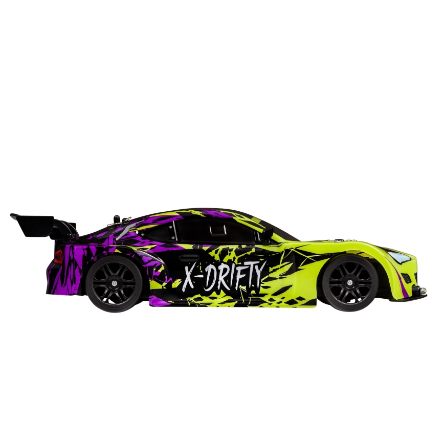 Overmax - RC-driftauto met afstandsbediening X-DRIFT 1000 mAh geel/paars