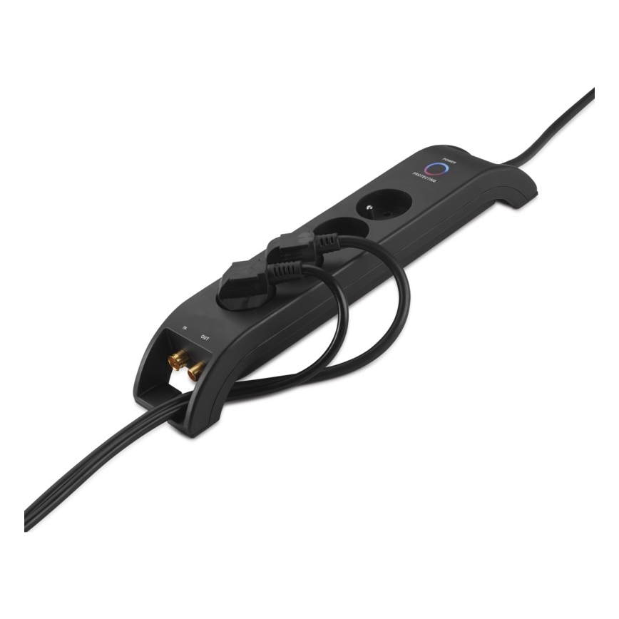 Overspanningsbeveiliging 4Z 2m zwart