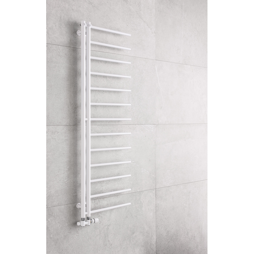 P.M.H. AP2W - Badkamer-handdoekradiator APOLLO 346 W, 150 cm, rechts/wit