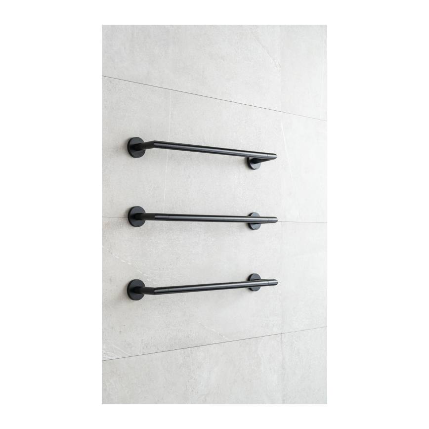 P.M.H. IN1B-R - Elektrische handdoekdroger INGA 17W/230V 85,9 cm IP44 rechts/zwart