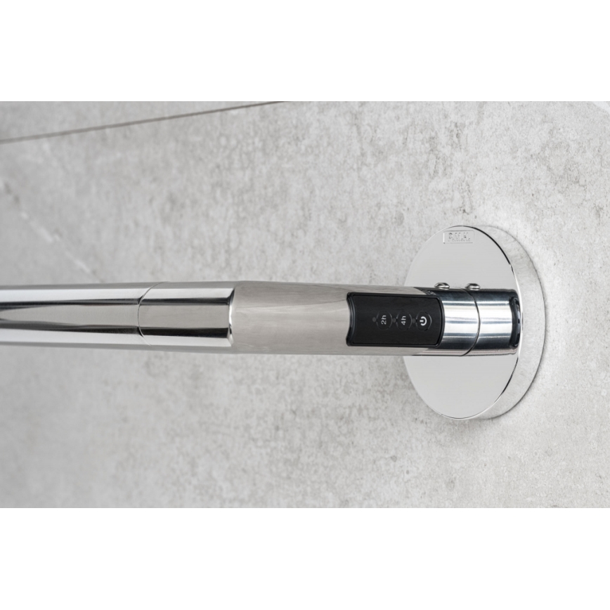 P.M.H. IN1SS-L - Elektrische handdoekdroger INGA 17W/230V 85,9 cm IP44 links/gepolijst roestvrij staal