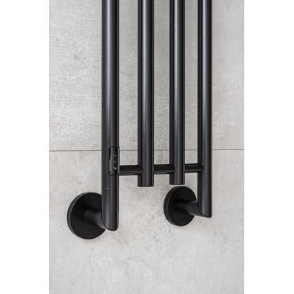 P.M.H. MO1B-RK - Elektrische handdoekradiator MONA 93W/230V 153,3 cm IP44 zwart