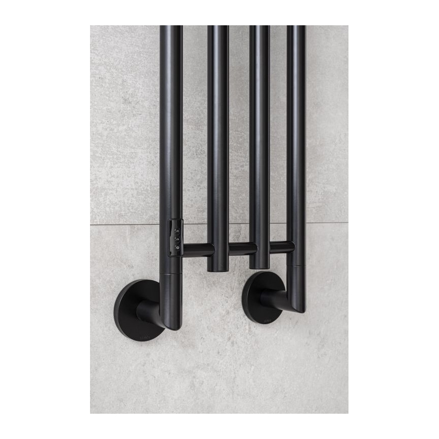 P.M.H. MO1B-RK - Elektrische handdoekradiator MONA 93W/230V 153,3 cm IP44 zwart