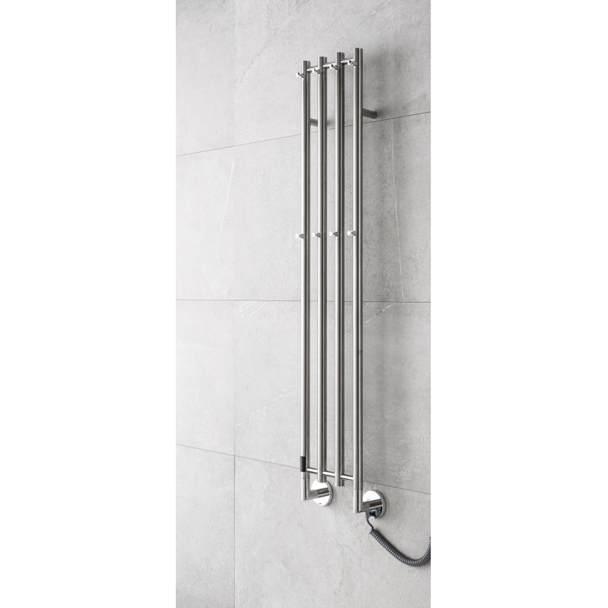 P.M.H. MO1SS-LK - Elektrische handdoekdroger MONA 93W/230V 153,3 cm IP44 gepolijst roestvrij staal