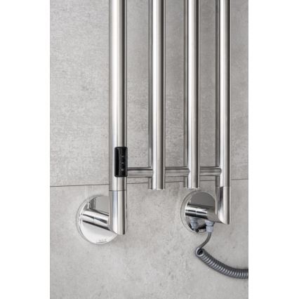 P.M.H. MO1SS-LK - Elektrische handdoekdroger MONA 93W/230V 153,3 cm IP44 gepolijst roestvrij staal