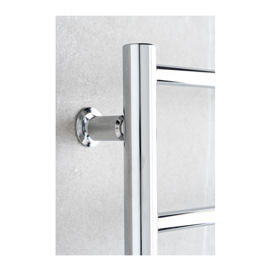 P.M.H. NS4C-M - Laddervormige handdoekradiator voor badkamer NAAS 222W 121 cm glanzend chroom