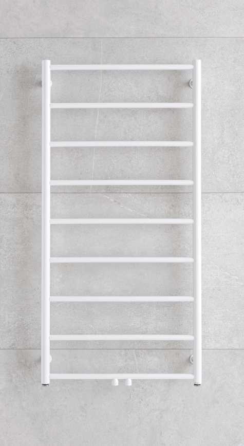 P.M.H. NS4W-M - Badkamer handdoekradiator NAAS 349W 121 cm wit