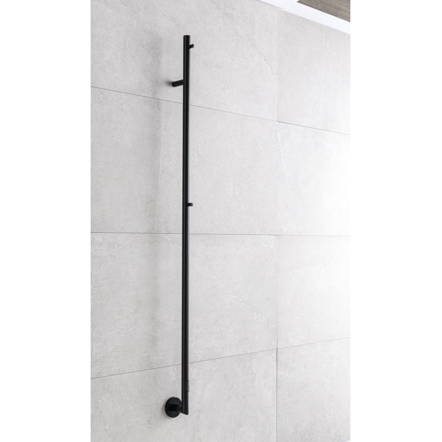 P.M.H. OL1B - Elektrische handdoekdroger OLE 24W/230V 170 cm IP44 zwart