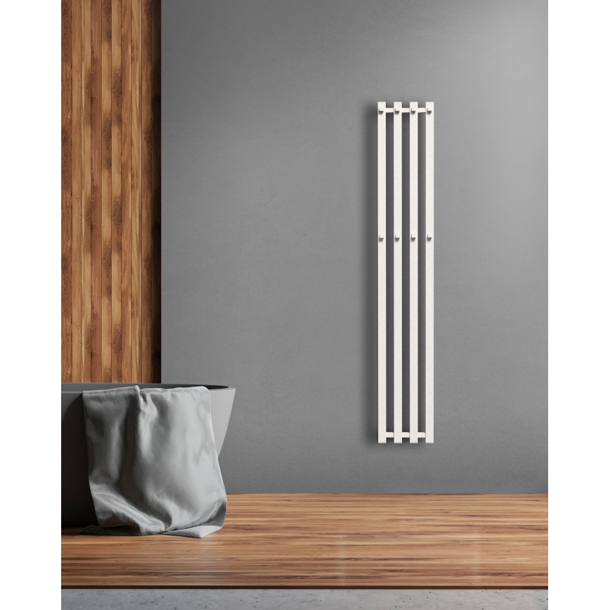 P.M.H. P2W/4 - PLUTO handdoekradiator 406 W 150 cm wit
