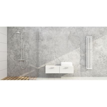 P.M.H. P2W/4 - PLUTO handdoekradiator 406 W 150 cm wit