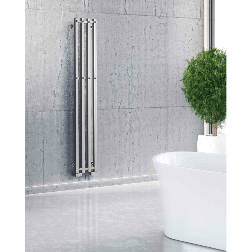 P.M.H. PX2C/4 - Badkamer handdoekradiator PLUTO X 350W 150 cm glanzend chroom