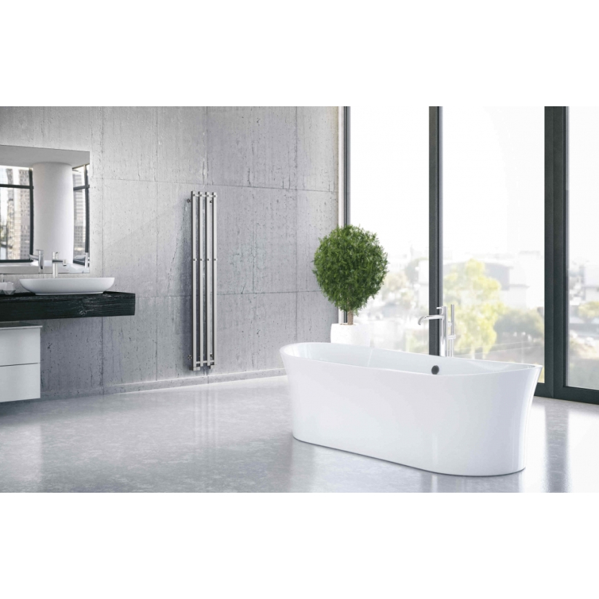 P.M.H. PX2C/4 - Badkamer handdoekradiator PLUTO X 350W 150 cm glanzend chroom