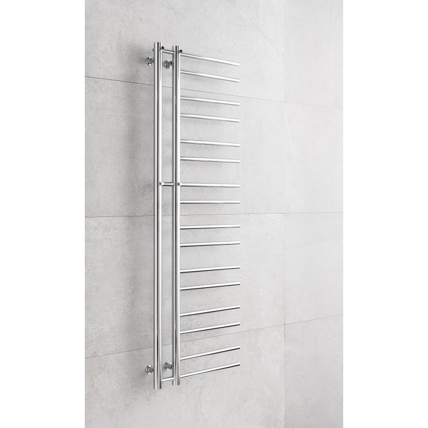 P.M.H. T2C - Badkamer handdoekradiator THEIA 352W 154 cm rechts/glanzend chroom