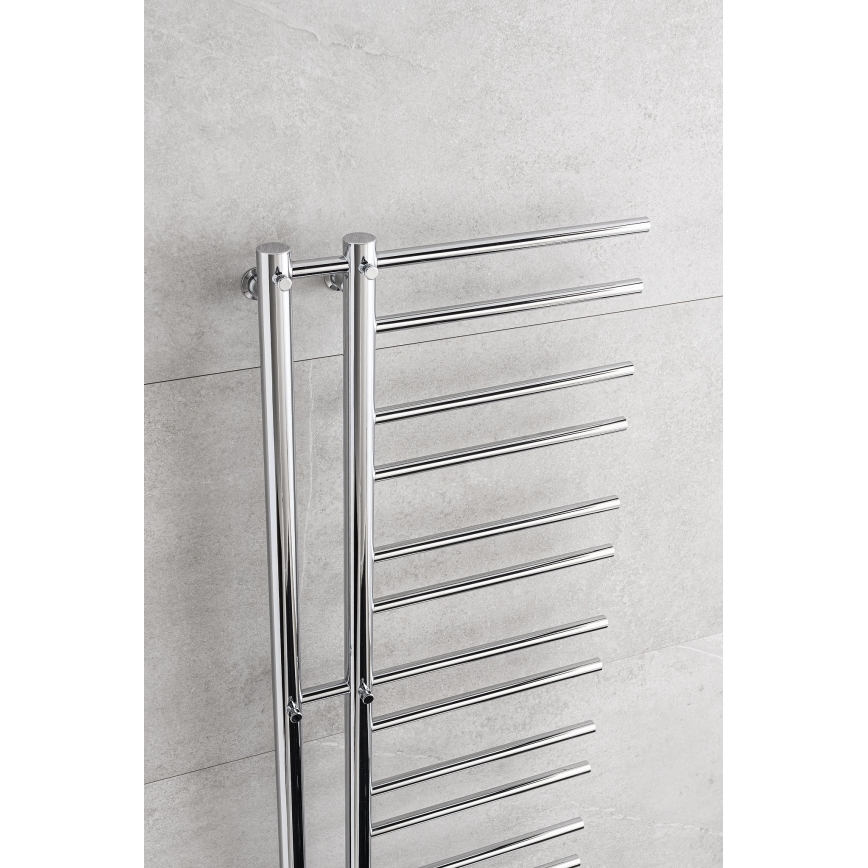 P.M.H. T2C - Badkamer handdoekradiator THEIA 352W 154 cm rechts/glanzend chroom
