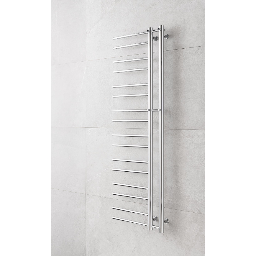 P.M.H. T2C-L - Badkamer handdoekradiator THEIA 352W 154 cm links/glanzend chroom