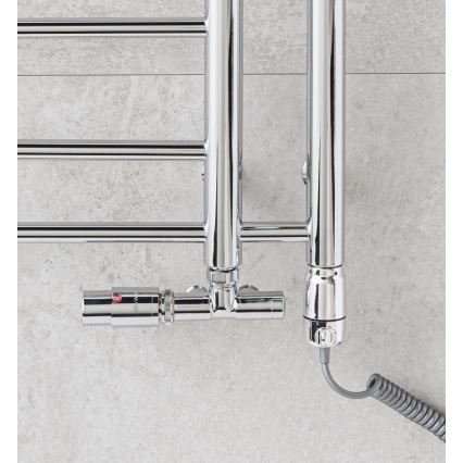 P.M.H. T2C-L - Badkamer handdoekradiator THEIA 352W 154 cm links/glanzend chroom