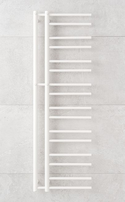 P.M.H. T2W - Badkamer handdoekradiator THEIA 352 W 154 cm rechts/wit