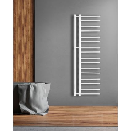 P.M.H. T2W - Badkamer handdoekradiator THEIA 352 W 154 cm rechts/wit
