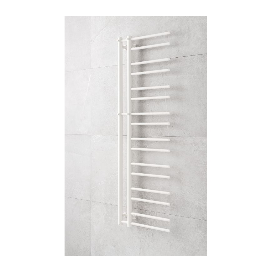 P.M.H. T2W - Badkamer handdoekradiator THEIA 352 W 154 cm rechts/wit