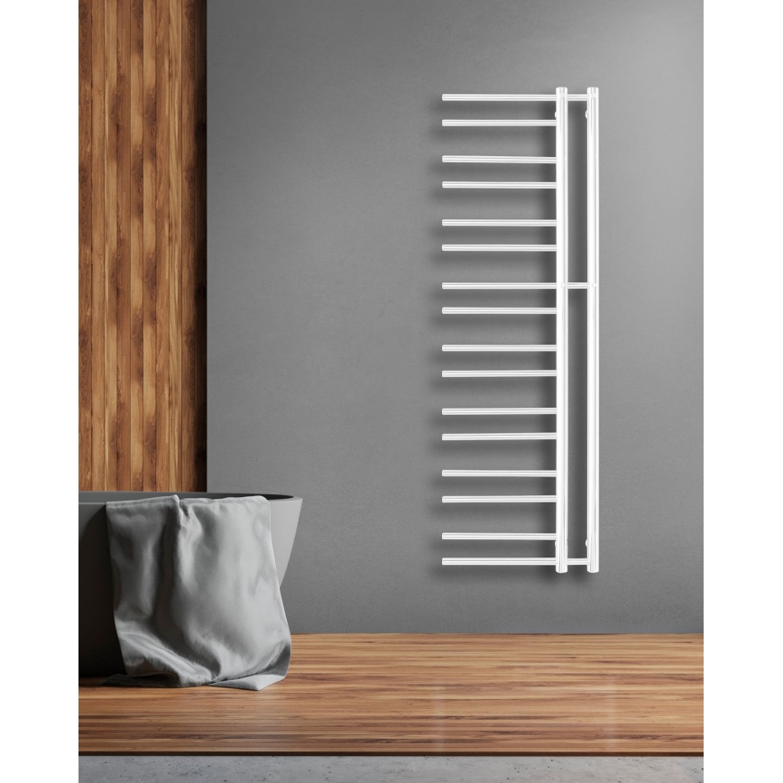 P.M.H. T2W-L - Badkamerhanddoekradiator THEIA 352 W 154 cm links/wit