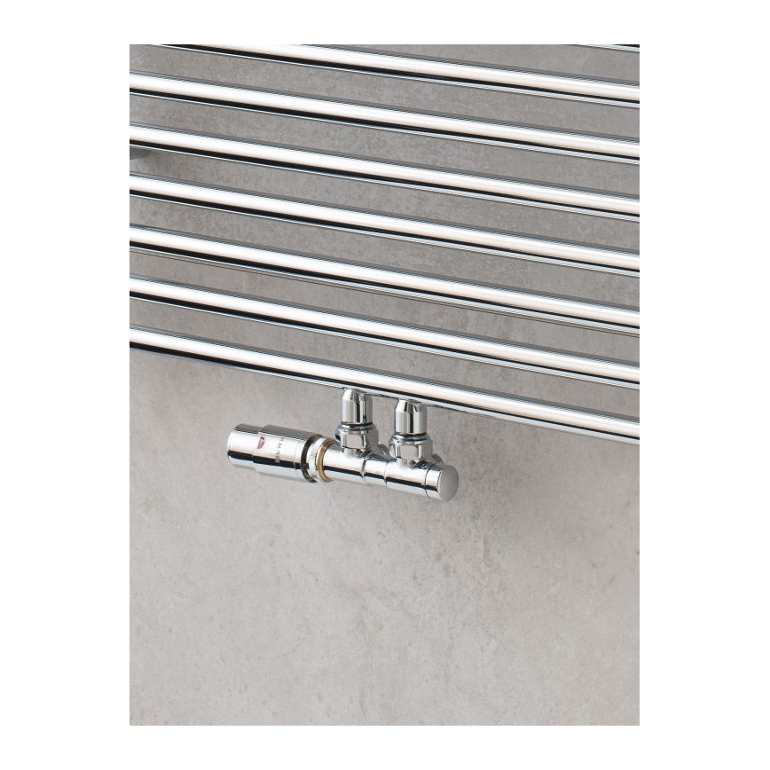 P.M.H. TERM-LC-EK - Ventiel met thermostatische kop TERM links/glanzend chroom