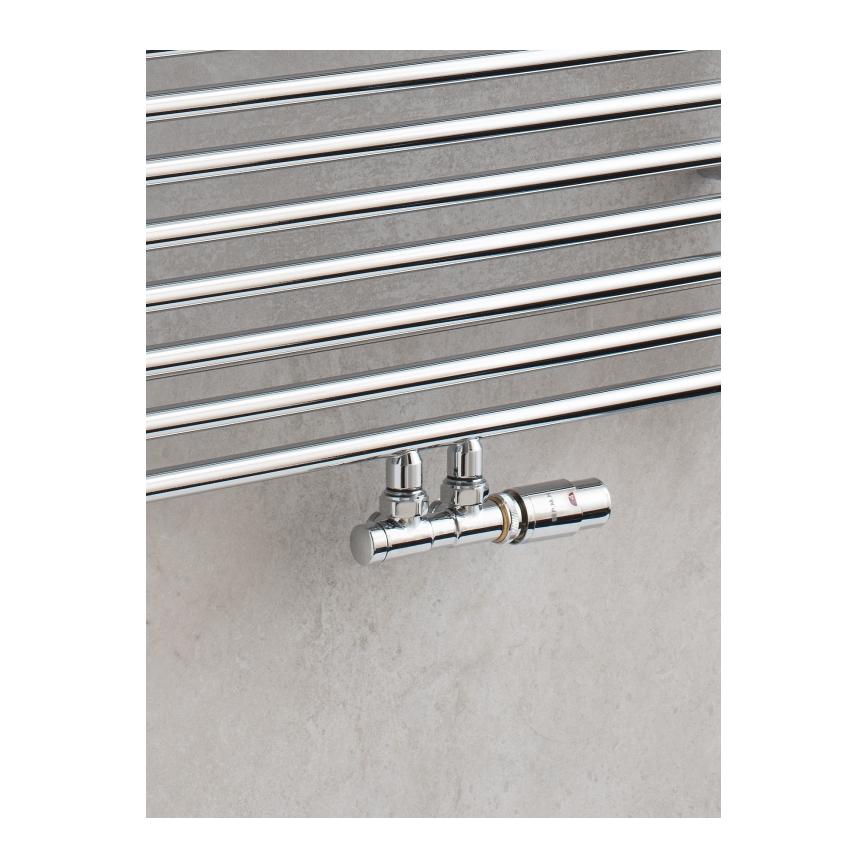 P.M.H. TERM-RC-EK - Ventiel met thermostatische kop TERM, rechts, glanzend chroom