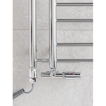 P.M.H. UNIKO-RC-EK - Radiatorkraan met thermostaatkop UNIKO, rechts / glanzend chroom