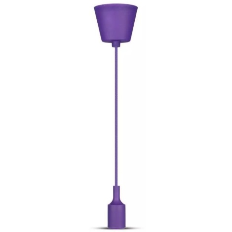 Paarse Hanglamp aan een koord 1x E27 / 60W / 230V