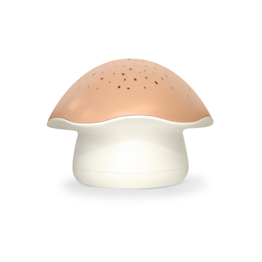 PABOBO - Projector met melody STAR MUSHROOM 3xAA Zalm roze