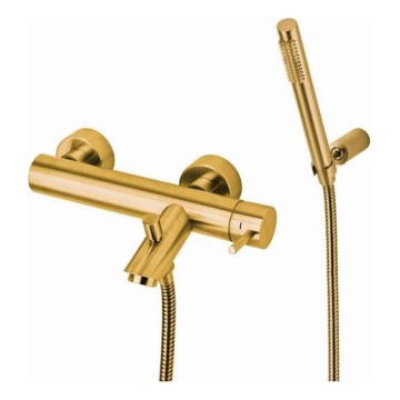 Paffoni - Badset met mengkraan LIGHT, geborsteld goud